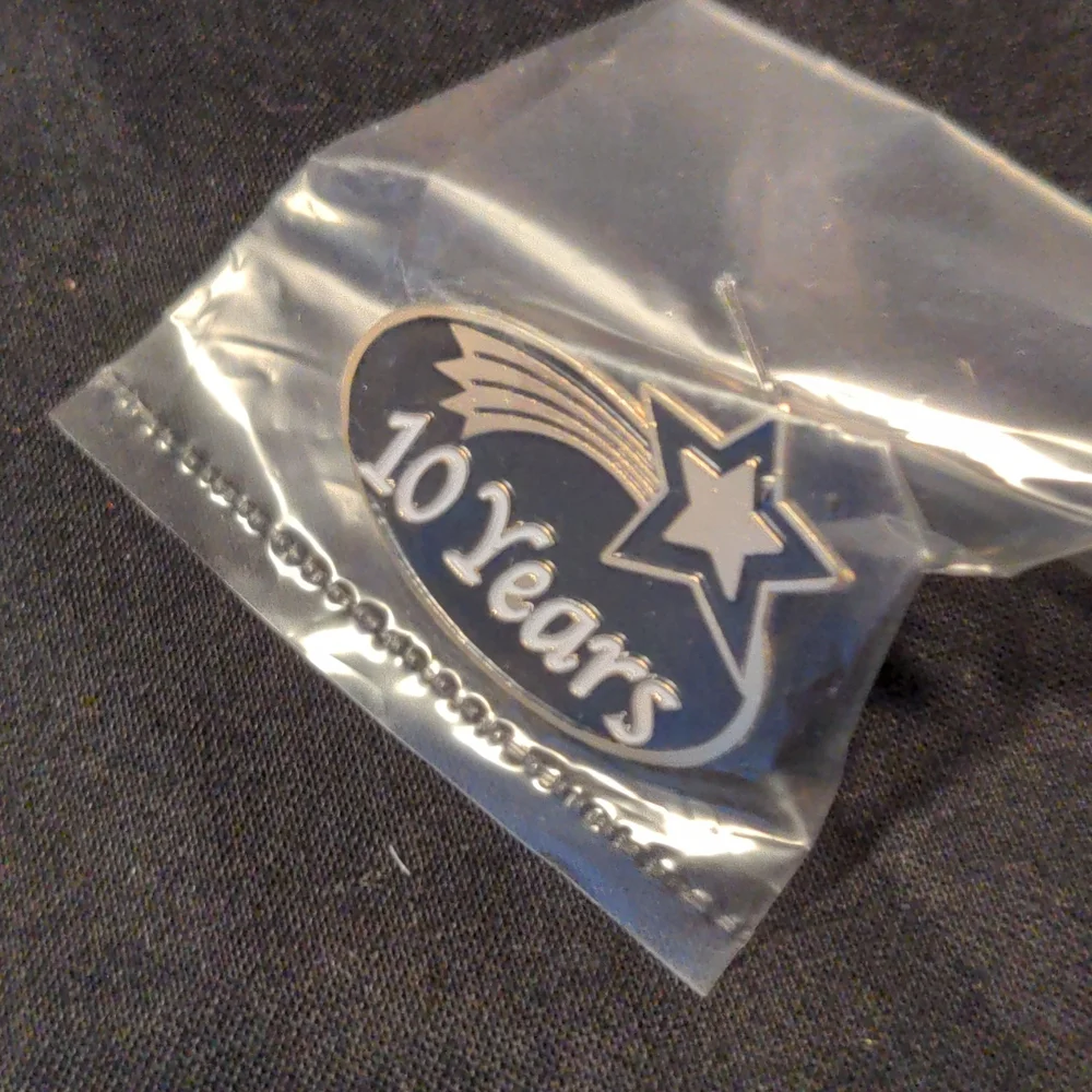 Bundle of 7 Crown Awards Ten Years Pin